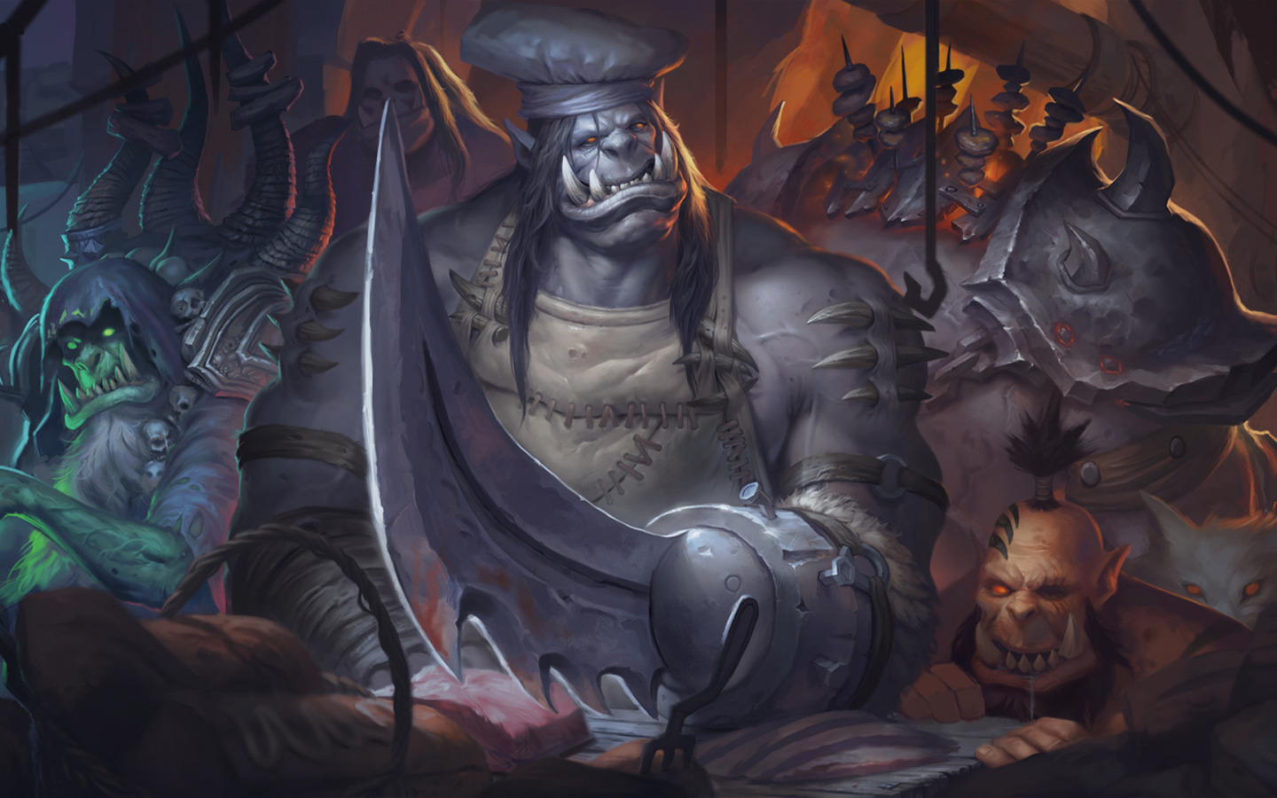 кухня, World of Warcraft, Warcraft, орк, wow, orc, Warlords of Draenor, Kar...