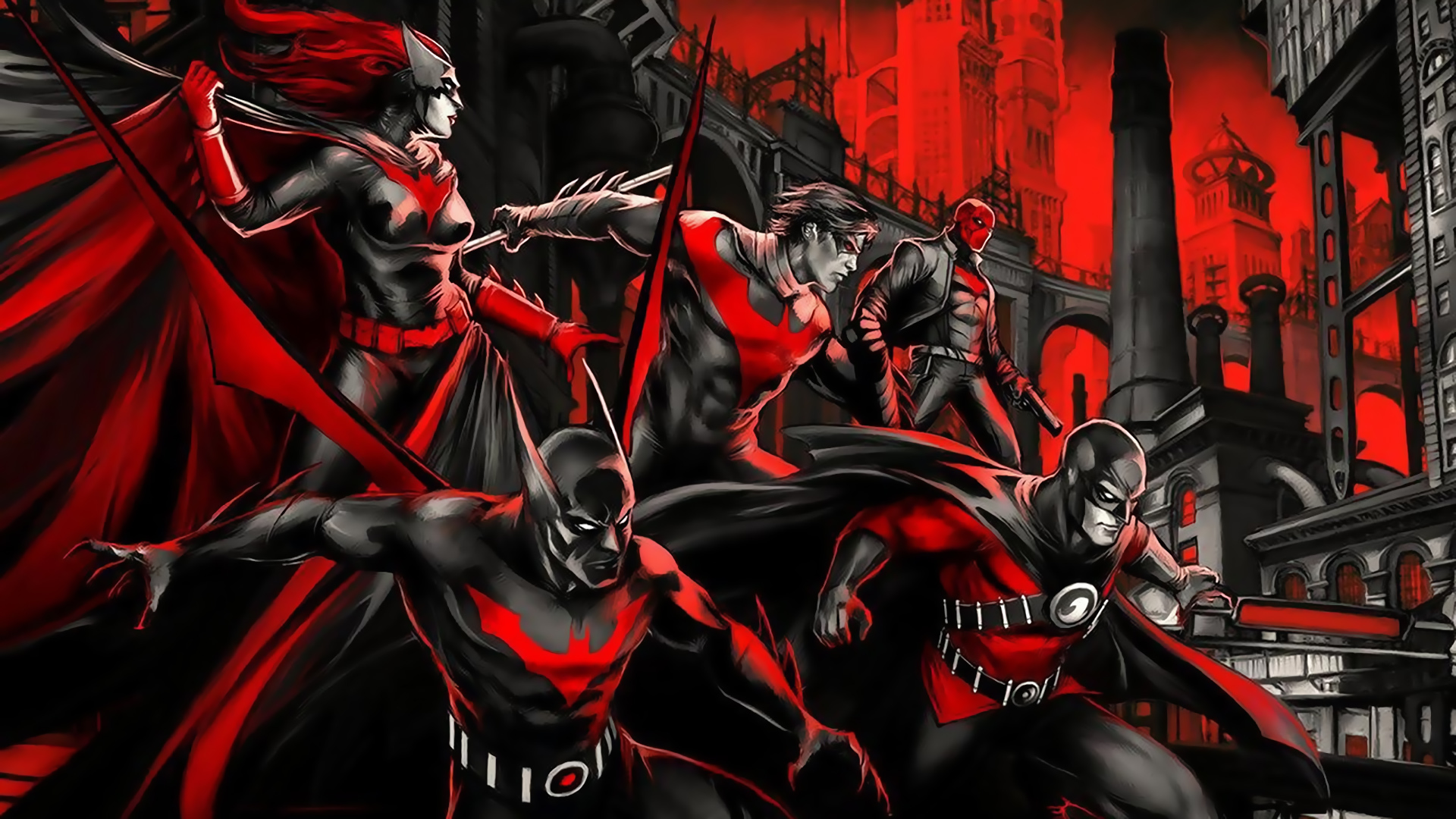 Red Hood, Красный колпак, Gotham, Red Robin, Nightwing, Бэтмен будущего, Бэ...