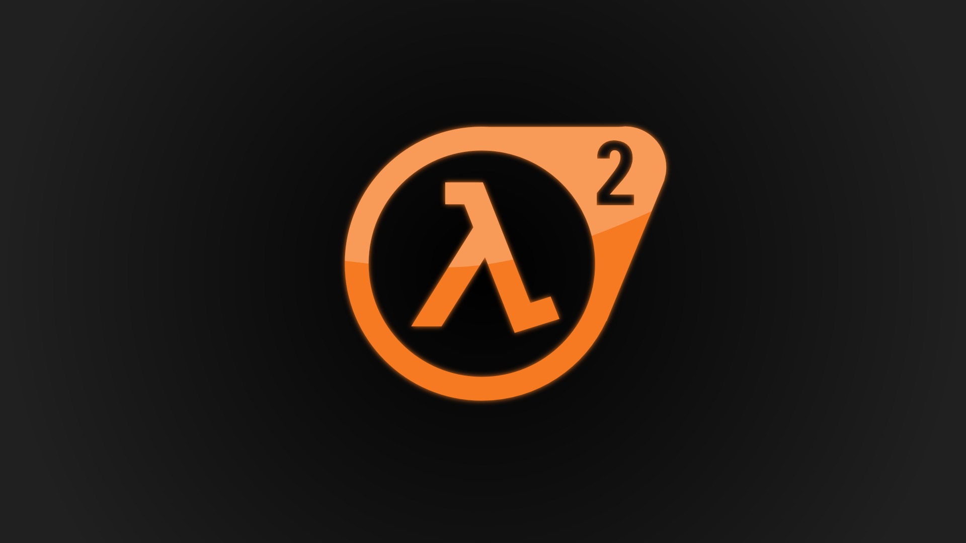 Скачать обои логотип, Half-Life 2, Valve, Logo, лямбда, orange, Game, Lambd...