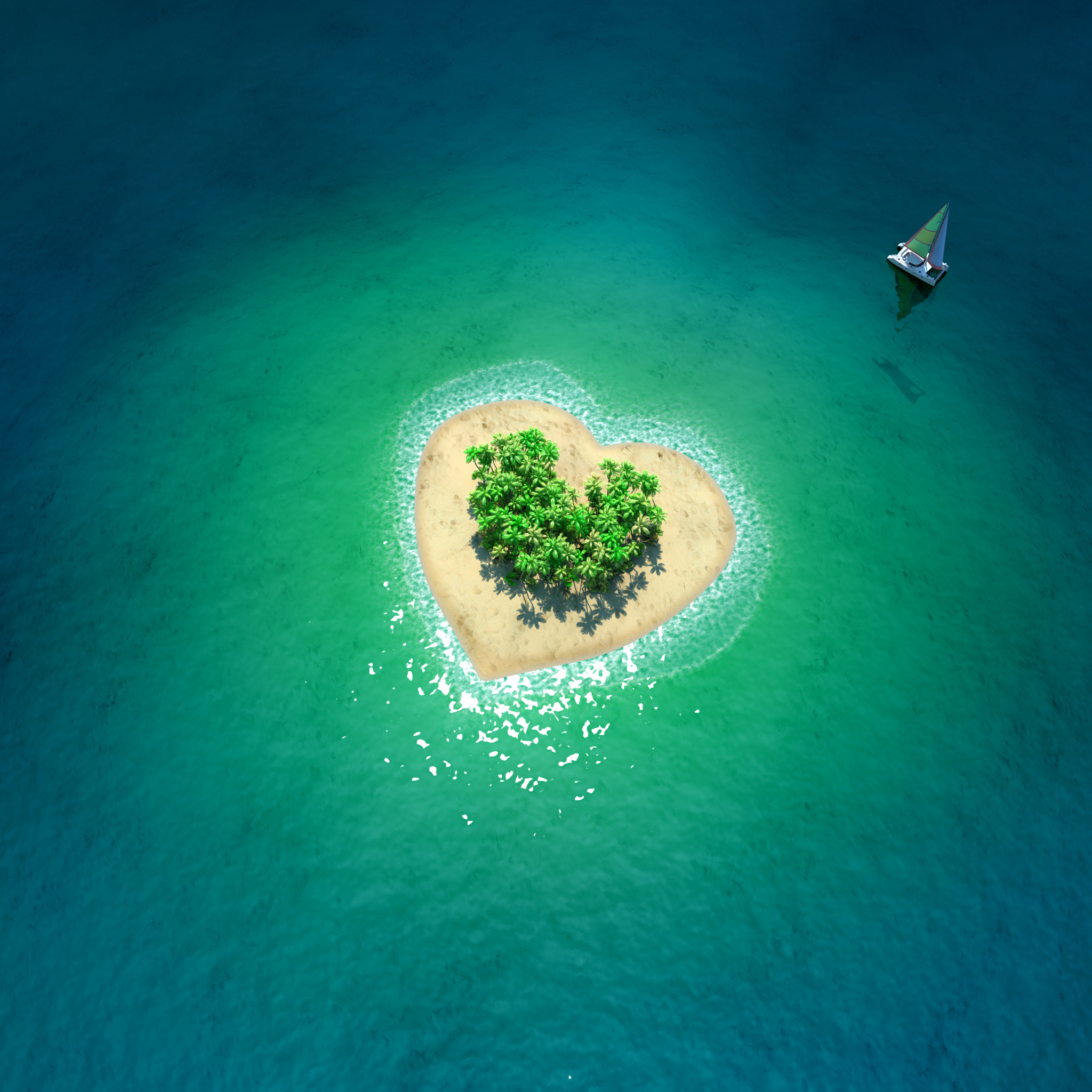 Мальдивы остров сердце