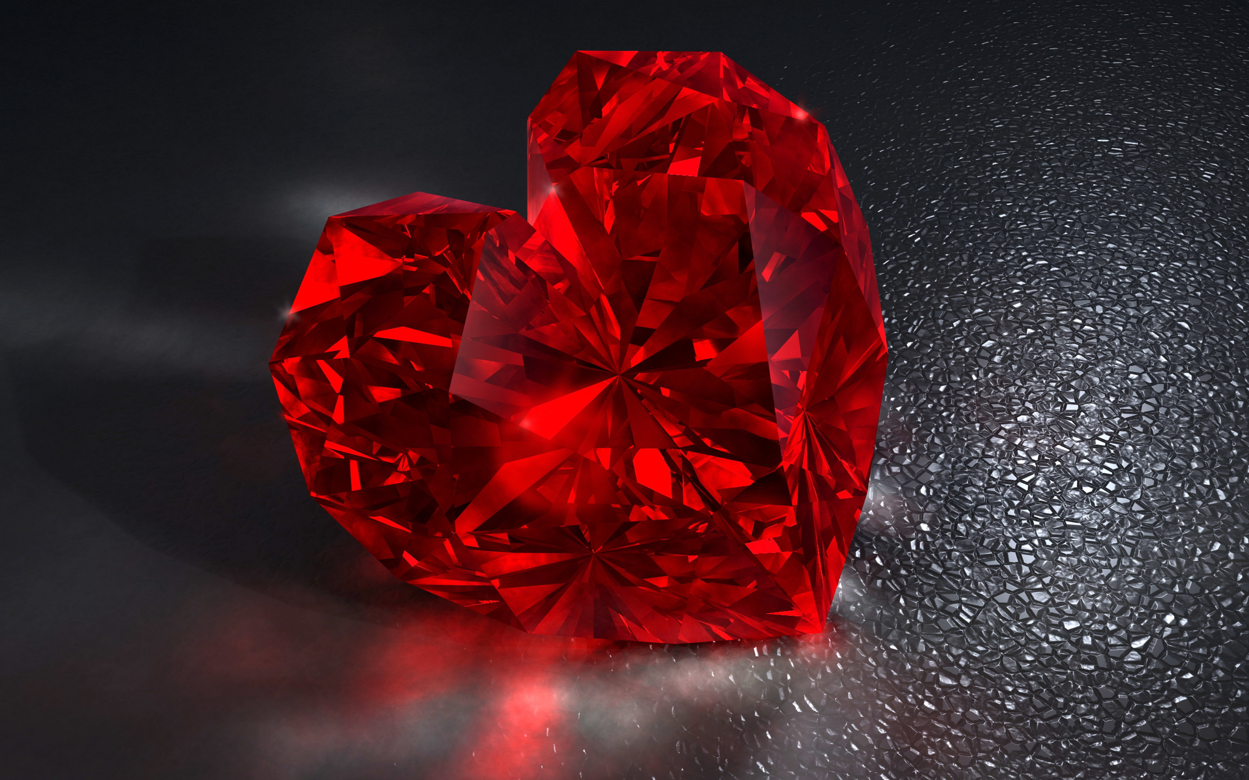 Обои для рабочего стола. сердце, red, бриллиант, heart, diamond, brilliant,...