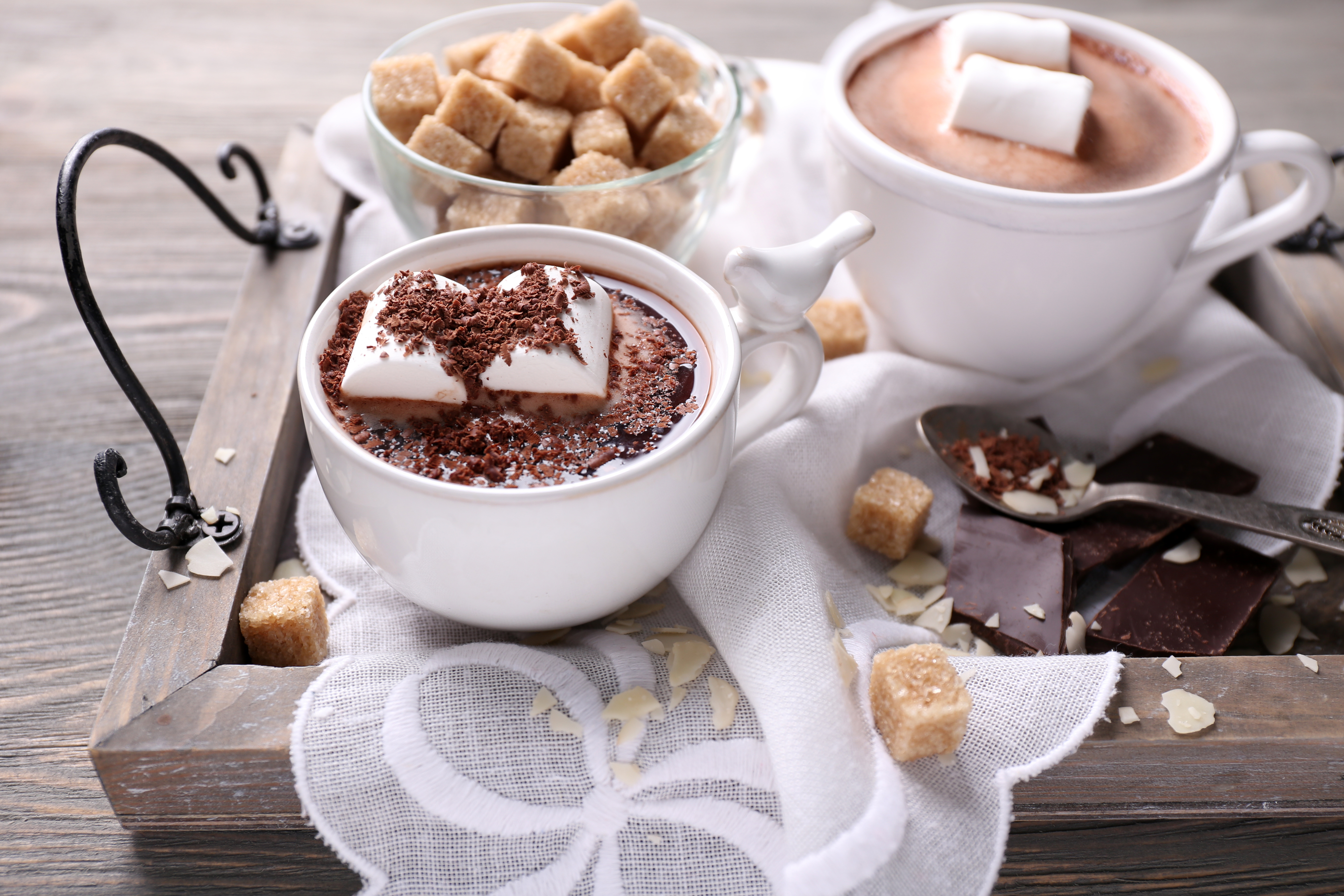 Обои для рабочего стола. шоколад, hot, cup, chocolate, какао, cocoa, зефир,...