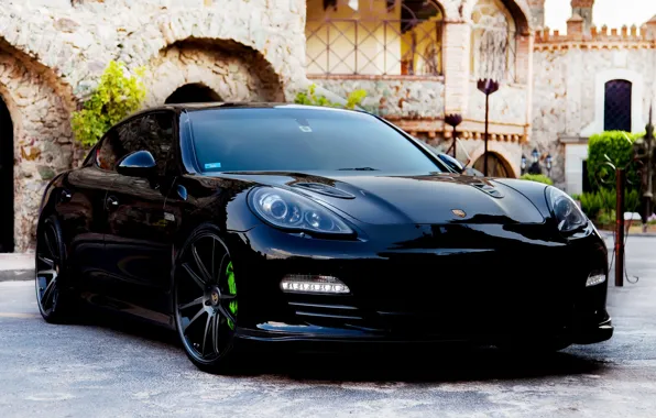 Картинка Porsche, Panamera, Black