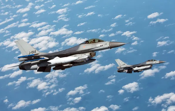 Картинка Fighting Falcon, F-16AM, Netherlands Air Force