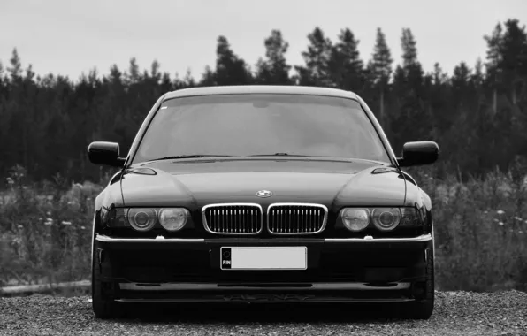 Картинка BMW, Бумер, БМВ, tuning, Stance, E38