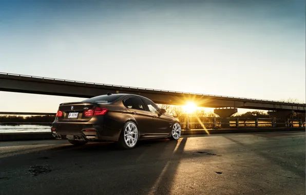 Картинка BMW, Car, Sky, Sunset, Brown, Rear, F80