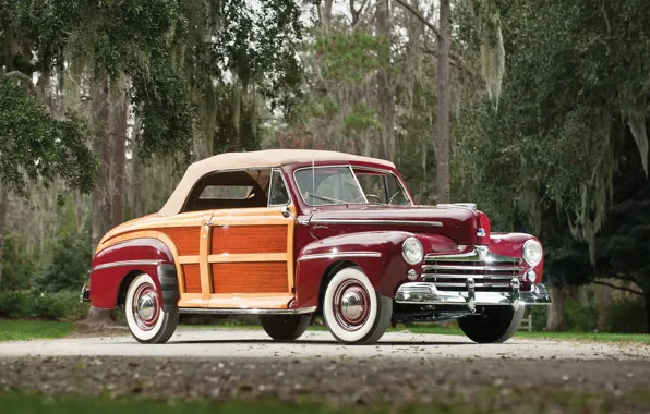 Картинка ретро, Ford, автомобиль, cars, classic, Super, 1948, Convertible, Deluxe, Sportsman