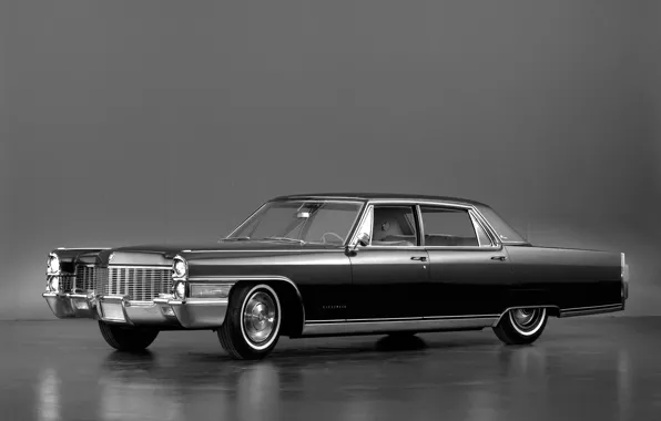 Картинка фон, чёрный, Cadillac, 1965, передок, Кадилак, Fleetwood, Sixty Special Brougham