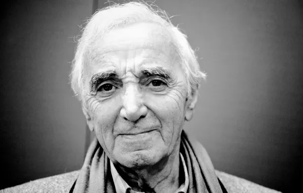Картинка писатель, поэт, композитор, Charles Aznavour, французский шансонье, Шарль Азнавур, актёр армянского происхождения