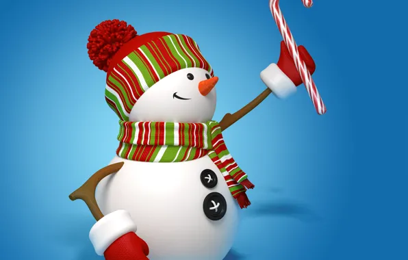 Картинка снеговик, christmas, new year, cute, snowman