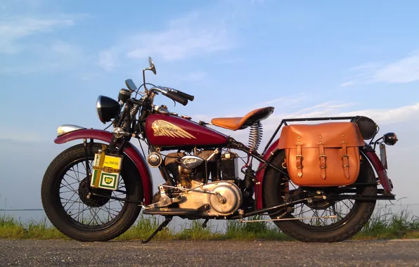 Картинка стиль, мотоцикл, байк, легенда, Indian 741