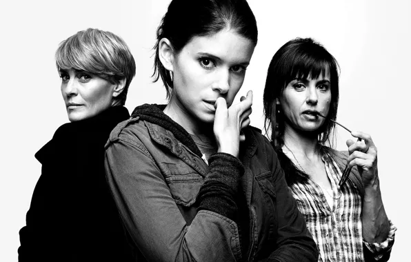 Картинка black and white, Kate Mara, actresses, TV series, House of Cards, Robin Wright, Constance Zimmer, …