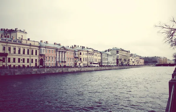 Картинка река, здания, дома, Питер, Санкт-Петербург, канал, Russia, St. Petersburg