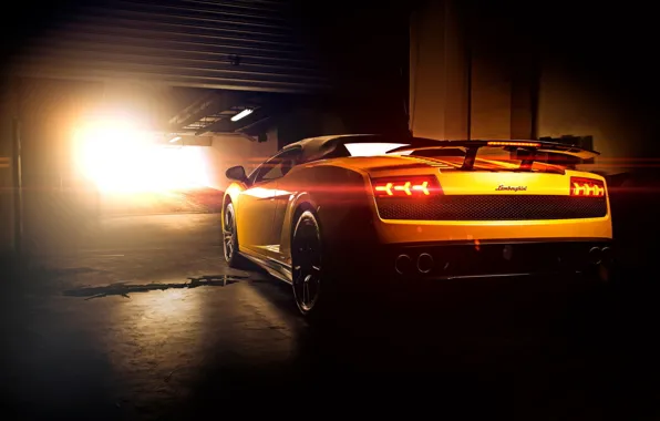 Картинка Lamborghini, Superleggera, Gallardo, Sun, Yellow, LP570-4