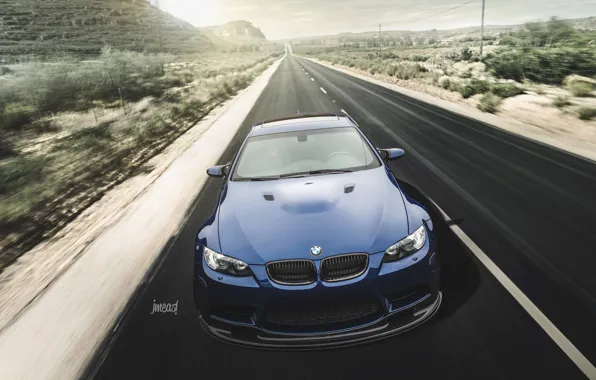 Картинка BMW, Blue, E92