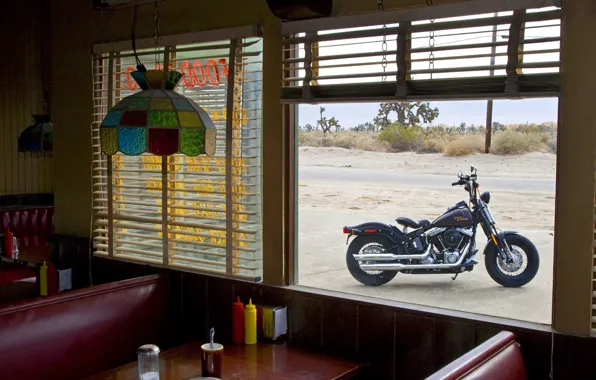 Картинка Окно, Harley Davidson, Столовая