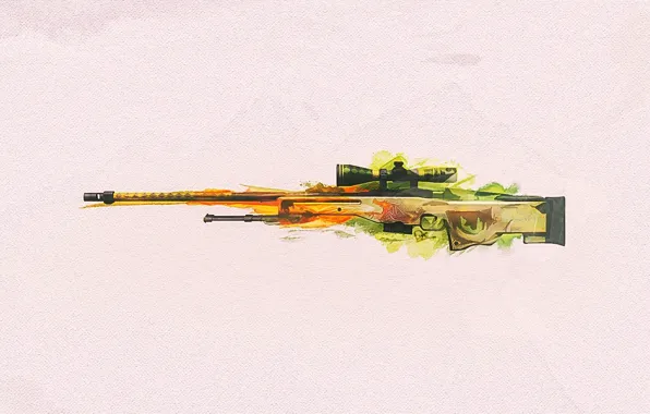 Картинка оружие, фон, винтовка, снайперская, CS:GO