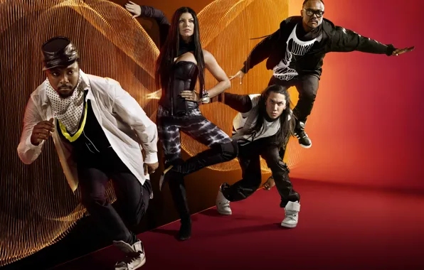 Картинка Fergie, Black Eyed Peas, Taboo, хип хоп, поп группа, Блэк Айд Пис, will.i.am, apl.de.ap