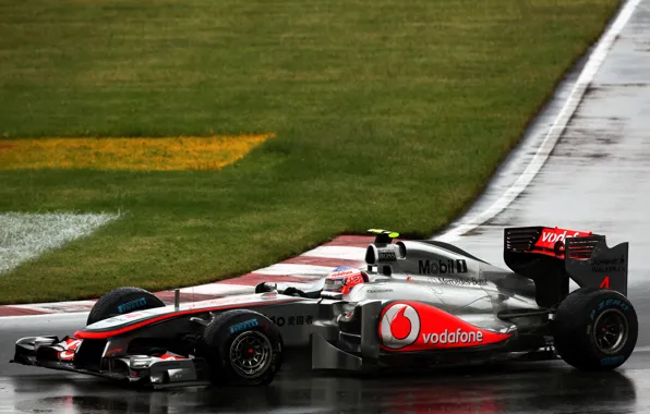 Картинка McLaren, Canada, 2011, Jenson Button, гран-при Канады, шпилька Casino