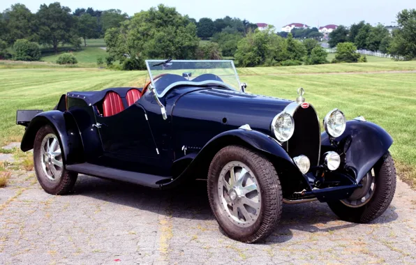 Картинка ретро, Бугатти, Bugatti, передок, 1930, Type 43, Sports Four Seater