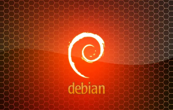 Картинка linux, Orange, Debian