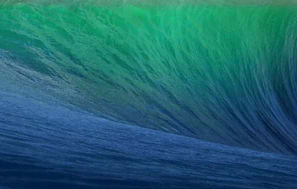Картинка море, синий, зеленый, Apple, волна, Калифорния, Mac, California, wallpapers, Mavericks, OS X, 2013, WWDC, 10.9, …