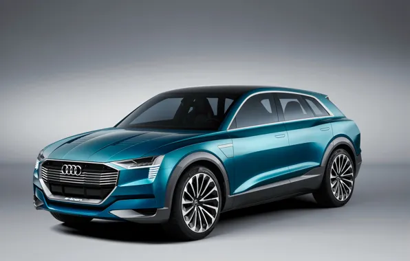 Картинка Audi, ауди, concept, концепт, e-tron, quattro, 2015