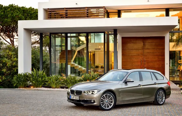 Картинка бмв, BMW, универсал, Touring, F31, Luxury Line, 330d, 2015