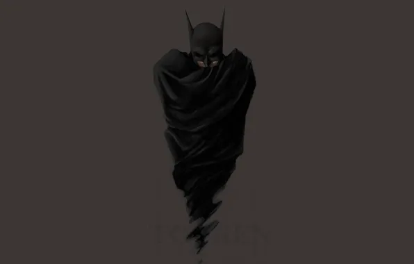 Картинка Бэтмен, плащ, Batman, Темный рыцарь, DC Comics, art.