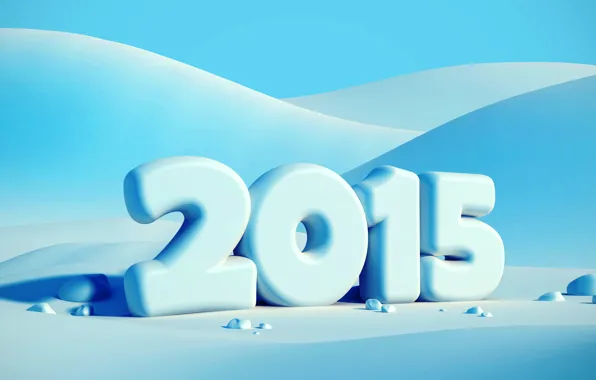 Картинка зима, снег, Новый год, New Year, Happy, 2015