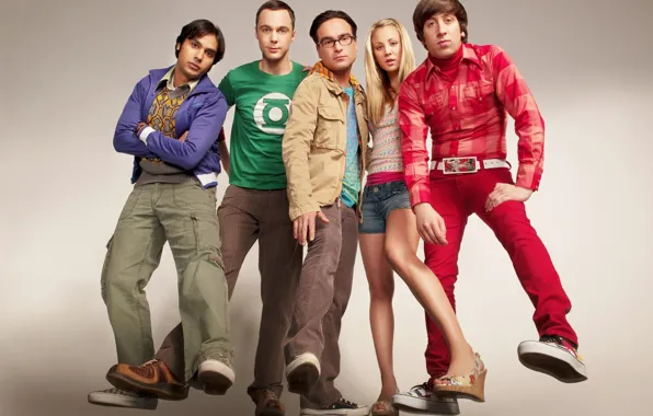 Картинка сериал, актеры, The Big Bang Theory, шелдон, пенни