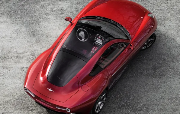 Картинка Alfa Romeo, ракурс, вид сверху, Touring, Disco Volante