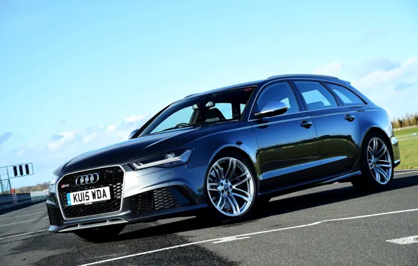 Картинка Audi, ауди, UK-spec, Avant, 2014, RS 6, авант