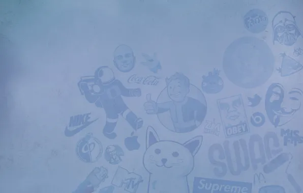Картинка superman, fallout, nike, brand, obey, mcdonalds, supreme