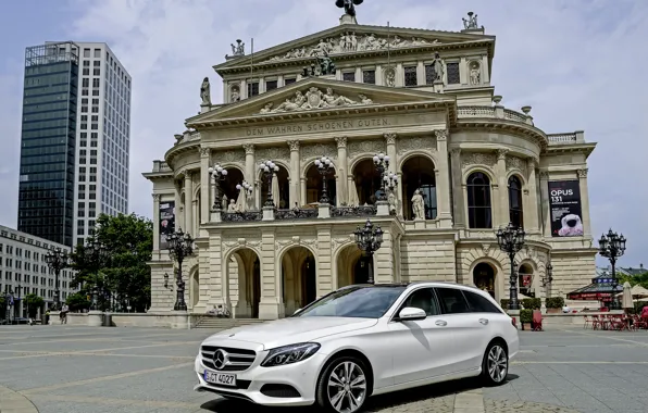 Картинка Mercedes-Benz, мерседес, Hybrid, гибрид, BlueTec, Estate, 2015, S205, Avantgarde, C 300