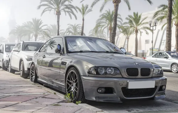Картинка бмв, BMW, серая, grey, E46