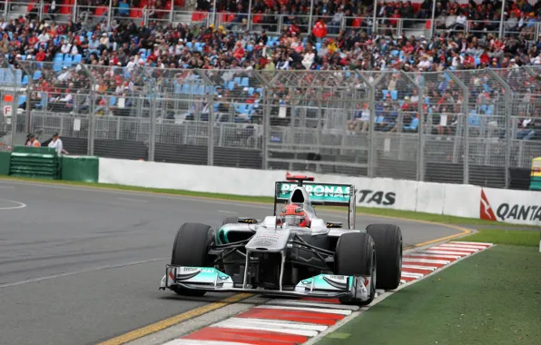 Картинка Мерседес, Австралия, формула 1, formula 1, Mercedes GP, 2011, Шумахер, Michael Schumacher