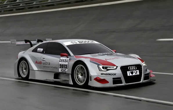 Картинка car, машина, спорт, скорость, трасса, sport, speed, track, 3000x2000, Audi A5 DTM 2012