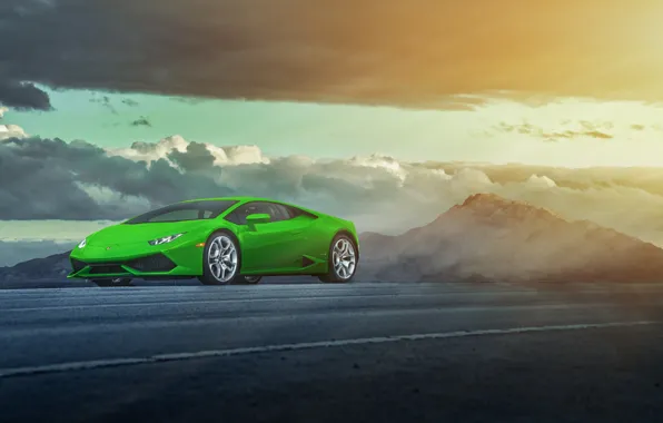 Картинка green, Lamborghini, LP 610-4, Huracan, LB724