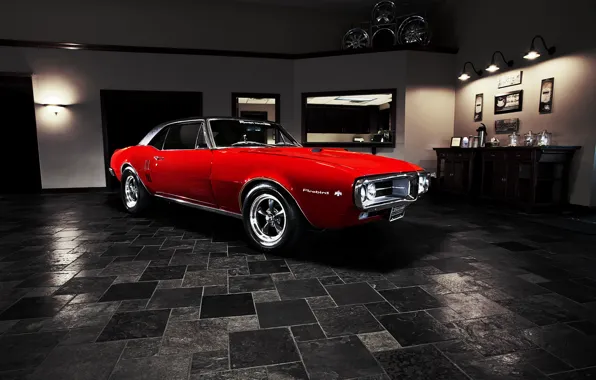 Картинка мускул кар, Pontiac, muscle car, 1967, понтиак, Firebird, фаербёрд