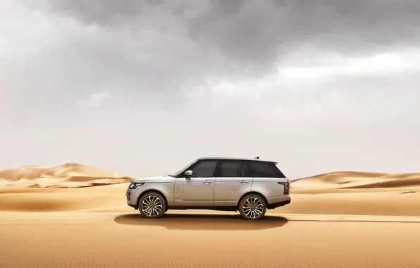 Картинка песок, car, машина, пустыня, Range Rover, рендж ровер, Land Rower