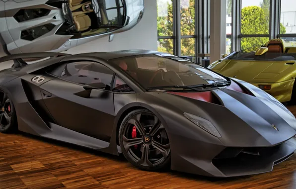 Картинка Lamborghini, supercar, carbon, Sesto Elemento, Сант'Агата-Болоньезе, Музей Lamborgini