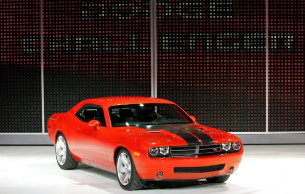 Картинка Concept, красный, Dodge, Challenger