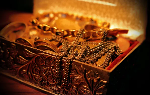 Картинка золото, деньги, кольцо, gold, цепи, сокровище, богатство, money, treasure