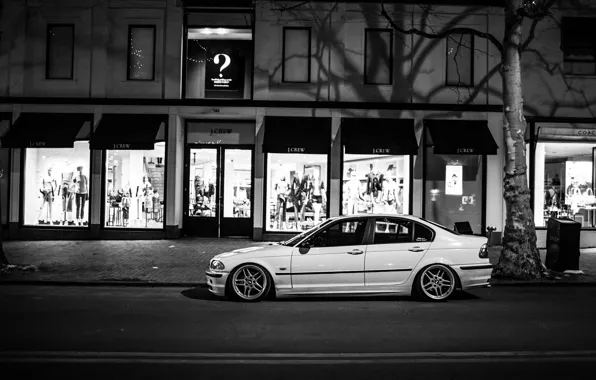 Картинка бмв, BMW, черно-белое, 3 серия, e46, 323i