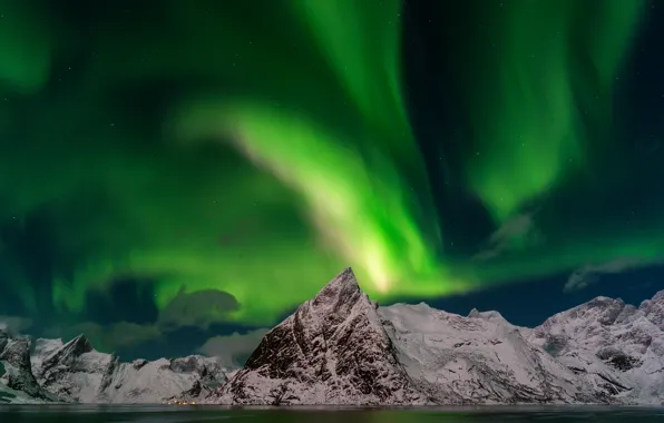 Картинка Sky, Green, Landscape, Norway, Arctic, Outdoor
