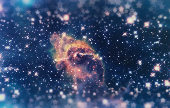 Картинка космос, звезды, туманность, галактика, nebula