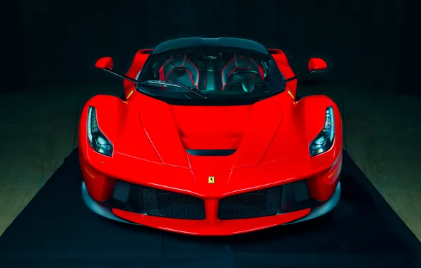 Картинка Ferrari, Red, Hot, Power, Front, Color, Supercar, LaFerrari