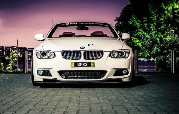 Картинка белый, бмв, BMW, white, кабрио, E93, 3 серия