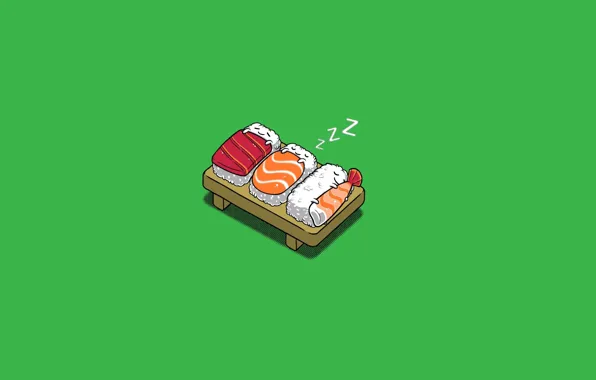Картинка сон, рыба, Рисунок, одеяло, рис, суши, фон.
